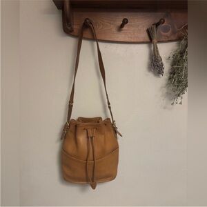 Vintage Coach Equestrian Drawstring bag - 9804 Toffee brown - Made in USA